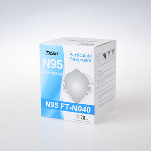 N95 FT-NO40 Disposable Face Mask Respirator Protective Masks 40pcs