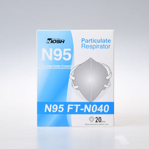 N95 FT-NO40 Disposable Face Mask Respirator Protective Masks 100pcs