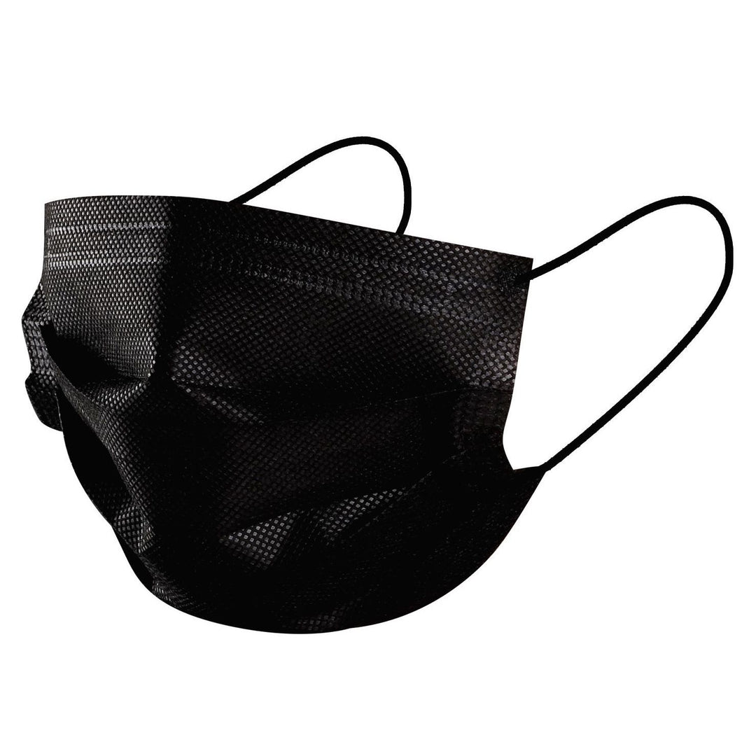 Kids 3Ply Surgical Face Mask Black