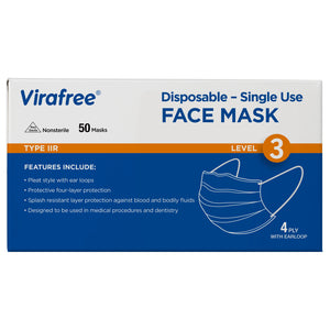 4Ply Surgical Face Mask Blue